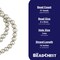 The Bead Chest Natural 8mm Wooden Beads in Antiqued Silver for Jewelry Making – Round Loose Wood Spacer Beads I Approximately 51 Beads